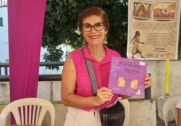 Rita Queiroz durante a Flipelô