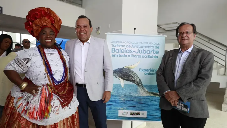 Geraldo Júnior, vice-governador, e o secretário estadual de Turismo, Maurício Bacelar