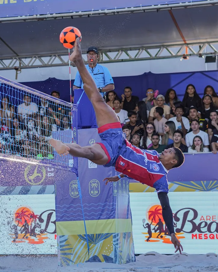 Imagem ilustrativa da imagem Bahia domina o Goiás e começa a Liga Nacional Futevôlei com triunfo
