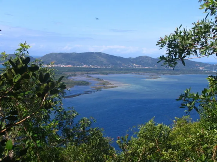 Vista da trilha da Lagoa da Conceição