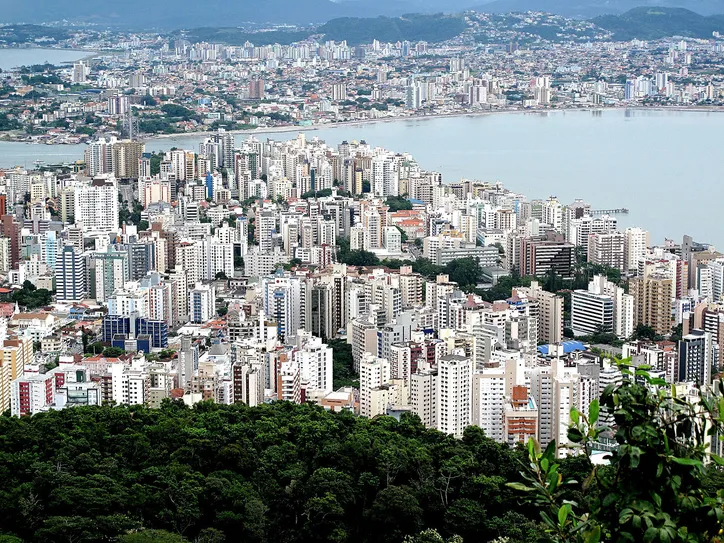 Área central do município catarinense
