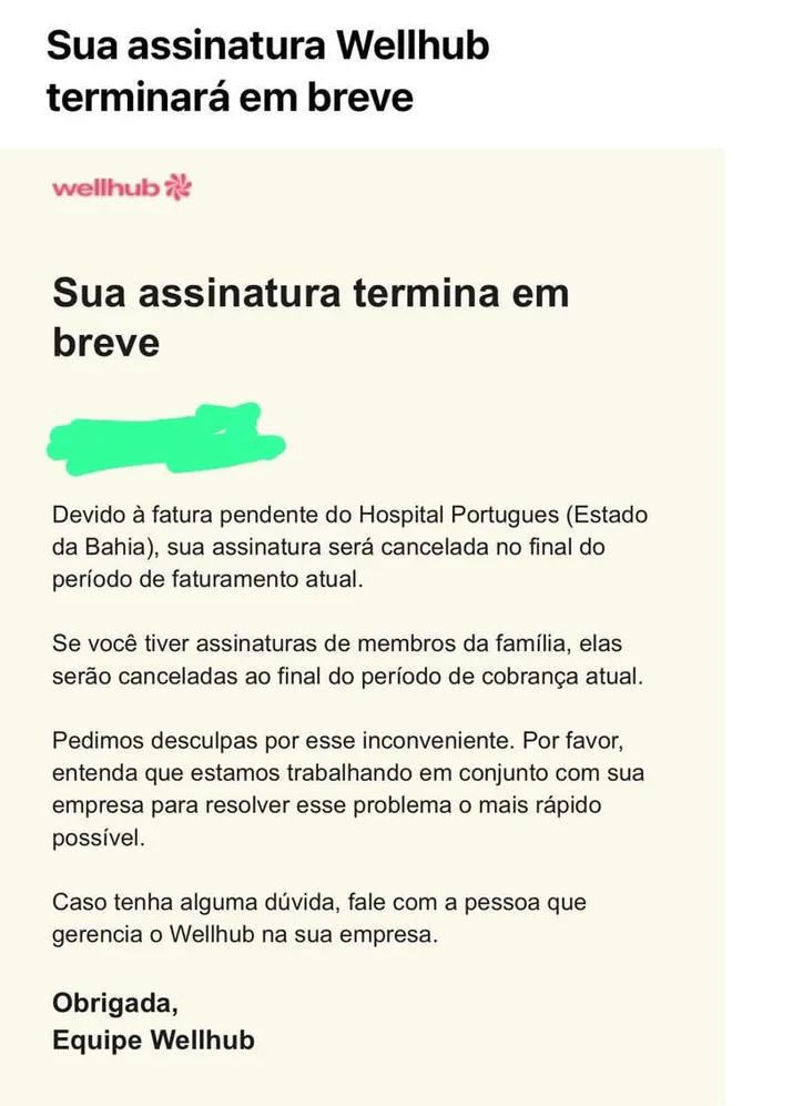 Benefício suspenso
