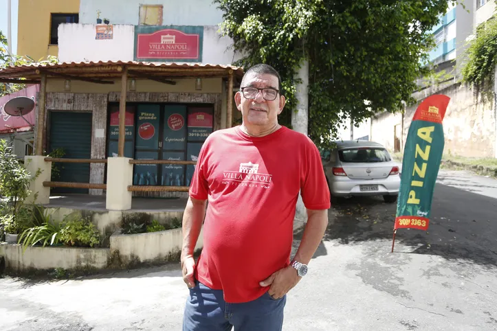 Evandro, proprietário da Pizzaria Villa Napoli