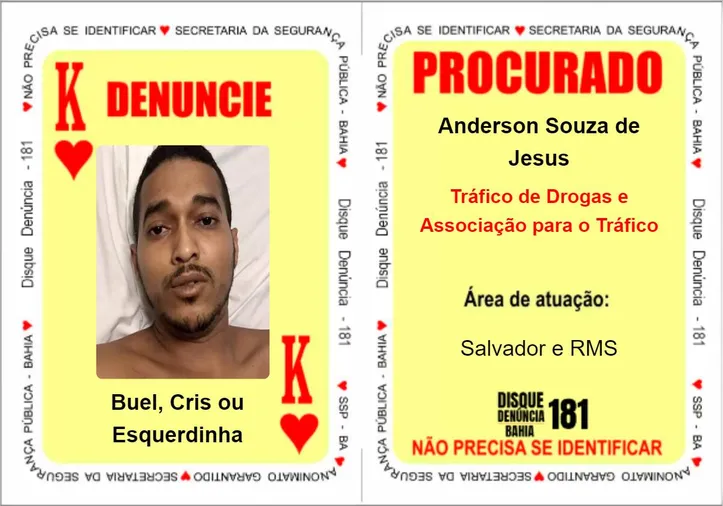 Buel é procurado por envolvimento com o tráfico de drogas em Salvador e RMS