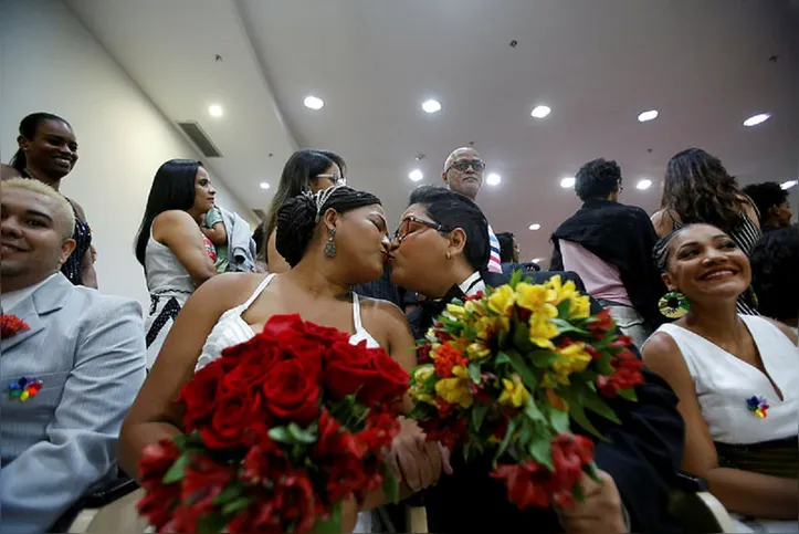Casamento LGBT coletivo, realizado na sede do Ministério Público, no CAB, em 2018