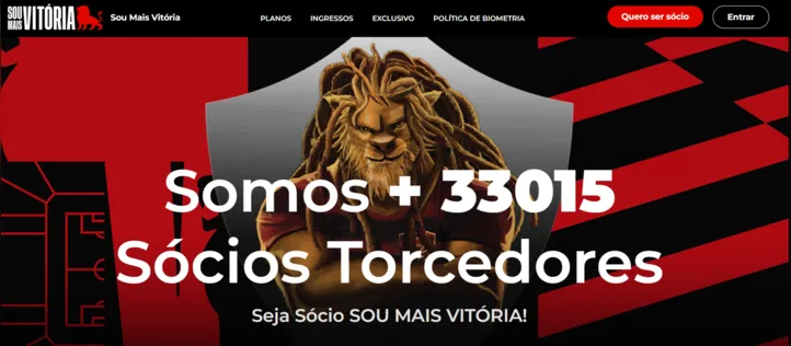 Vitória conta atualmente com pouco mais de 33 mil sócios
