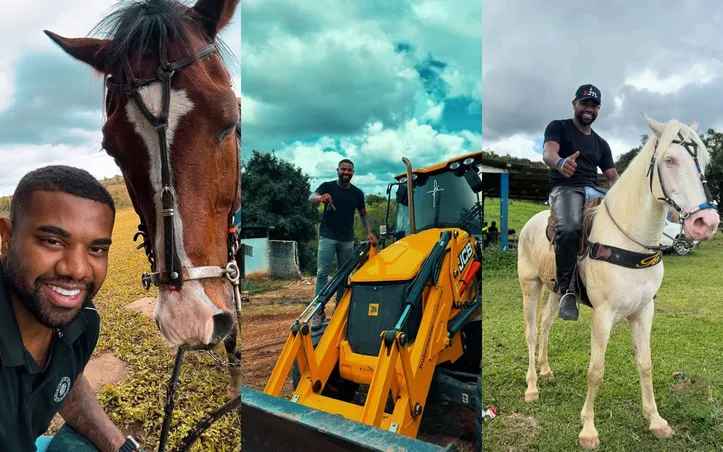Davi Brito em sua fazenda