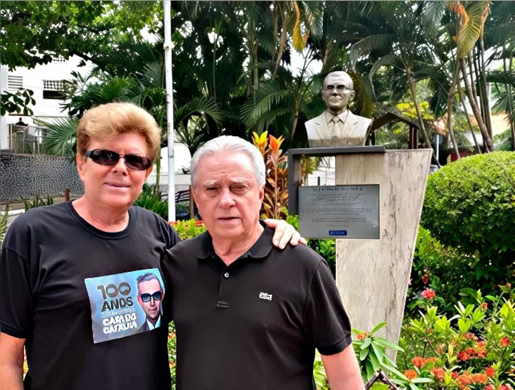 Sílvio Batalha e Pedro Godinho celebram nove anos da Praça Engenheiro Carlos Batalha