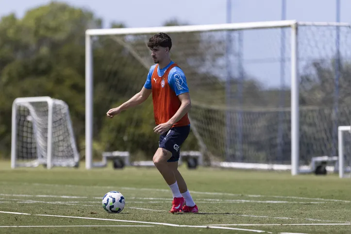 Fredi participou de uma parte do treino