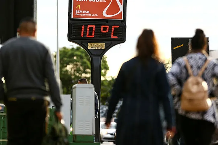 Segundo INMET, a média da temperatura mínima mensal foi de 10,2 °C