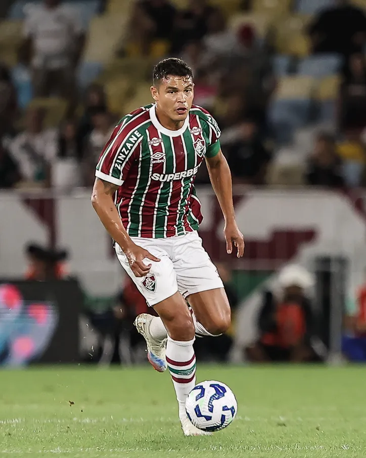 Thiago Silva em campo pelo Fluminense