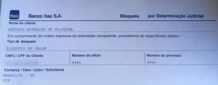 Imagem ilustrativa da imagem Investigação sigilosa leva STF a bloquear conta do marido de Zambelli