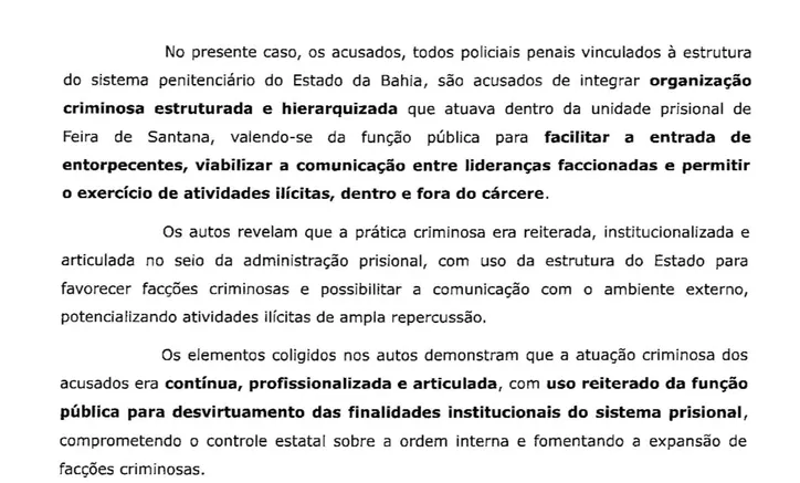 Trecho da portaria que determina a renovação do afastamento