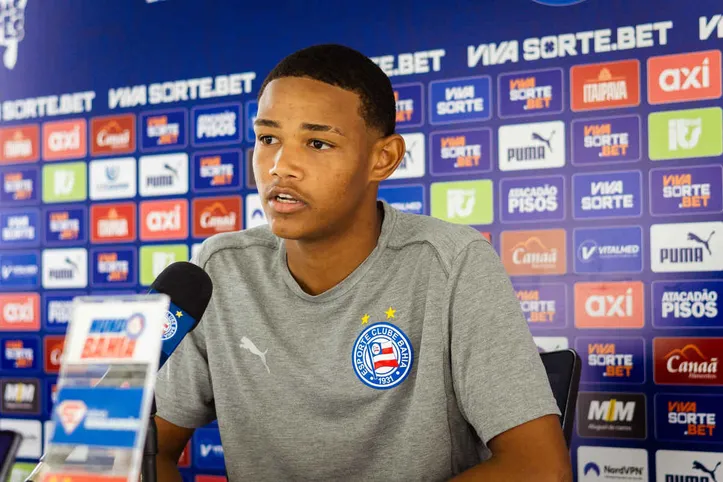 David Martins em entrevista coletiva pelo Bahia