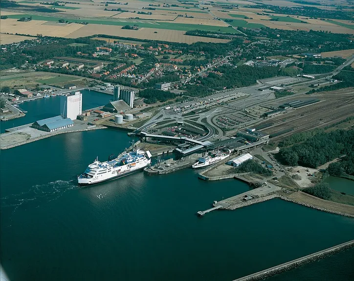 Porto da balsa em Rødbyhavn