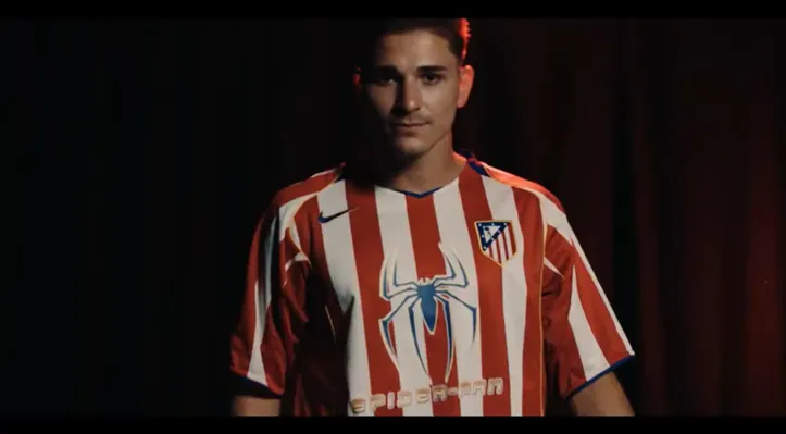 Camisa do Homem-Aranha do Atlético de Madrid
