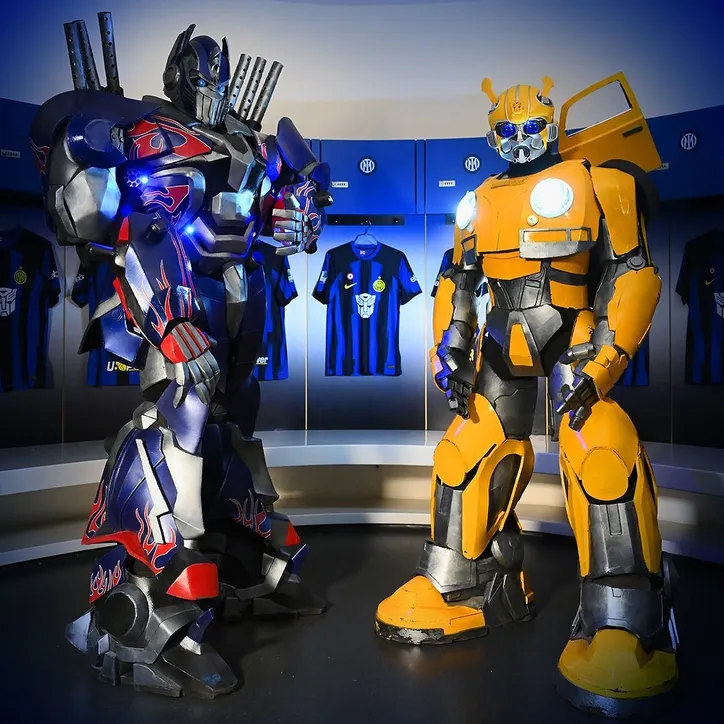 Tranformers no vestiário da Inter de Milão