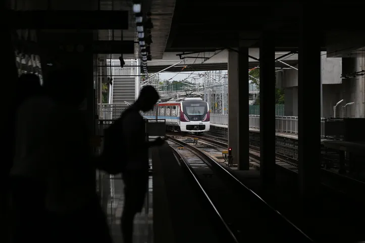 Vista da Estação Aeroporto do Metrô de Salvador