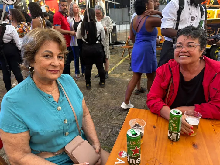 Thelma e Glória juntas no evento