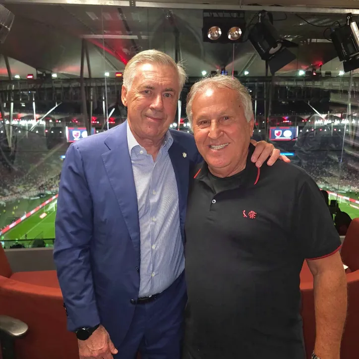 Ancelotti e Zico no Maracanã