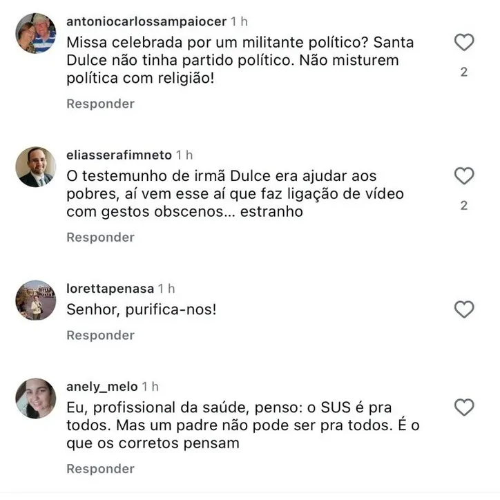 Imagem ilustrativa da imagem Presença de padre Júlio Lancellotti no Santuário Santa Dulce atrai críticas
