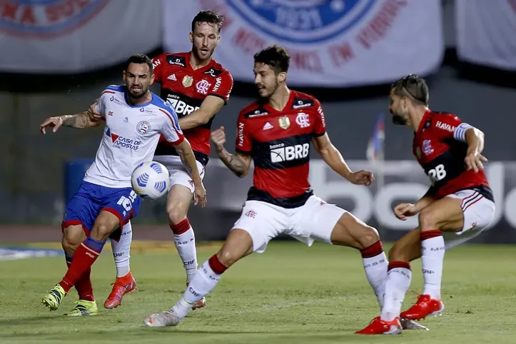 Bahia e Flamengo no Brasileirão 2021