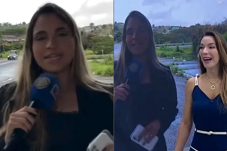 Repórter entra em trabalho de parto ao vivo