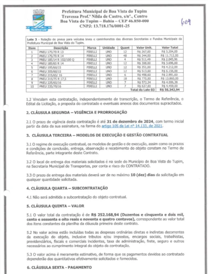 Imagem ilustrativa da imagem Superfaturamento: prefeitura compra 75 pneus para 2 carros em 2 meses
