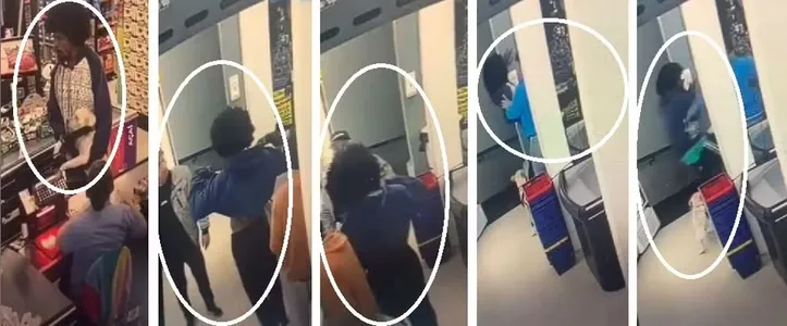 Câmeras de segurança registraram o crime