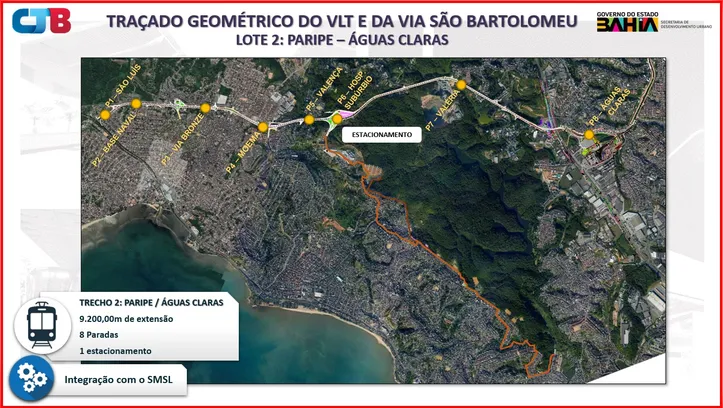 VLT até Base Naval de Aratu é valorização de uma área com histórico de abandono e problemas estruturais.