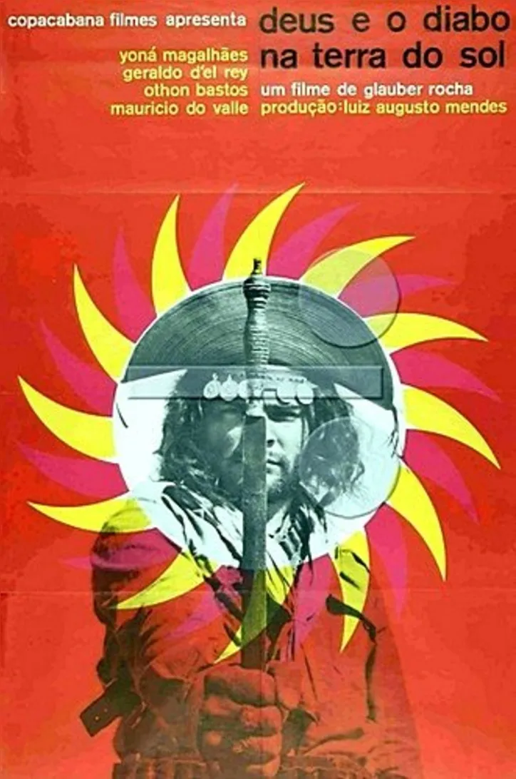Cartaz de deus e o diabo na terra do sol