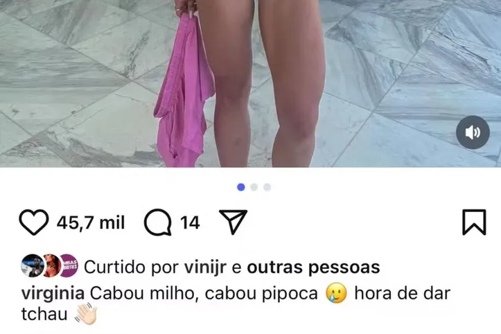Imagem ilustrativa da imagem Vini Jr. causa alvoroço na Web ao reagir a foto de Virginia de biquíni