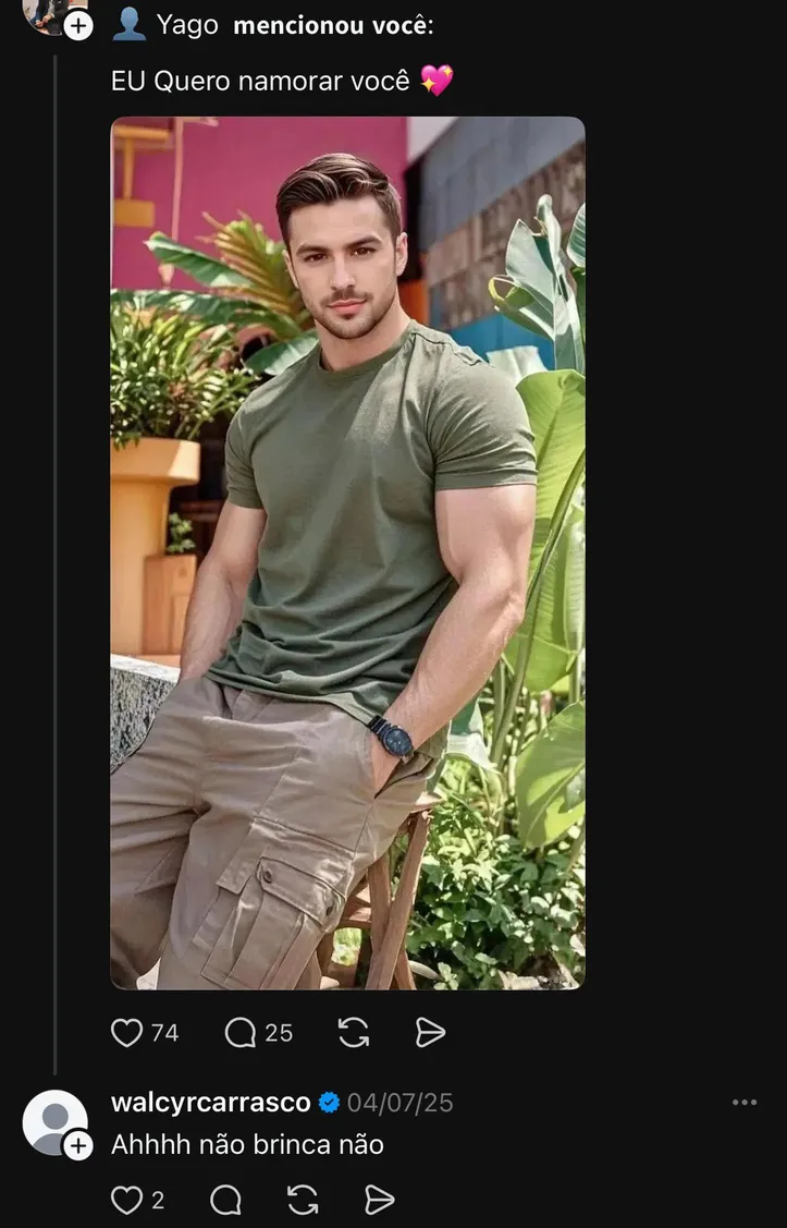 Imagem ilustrativa da imagem Walcyr Carrasco é flagrado paquerando homens mais jovens na web