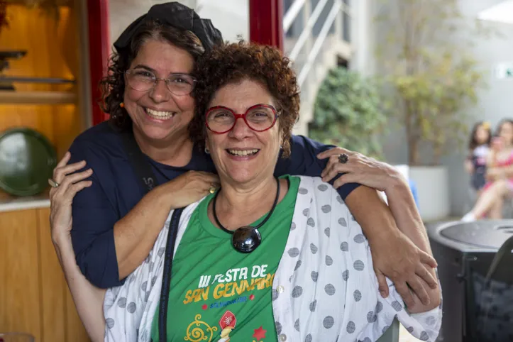 Valeska Calazans e Rose Lima celebram a Festa de San Gennaro