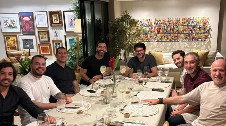 Ricardo Goulart publicou registros do encontro nas redes sociais