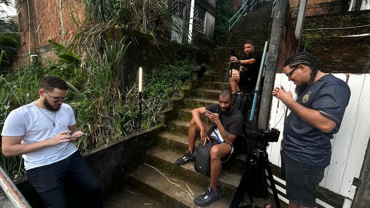Bastidores da gravação do documentário