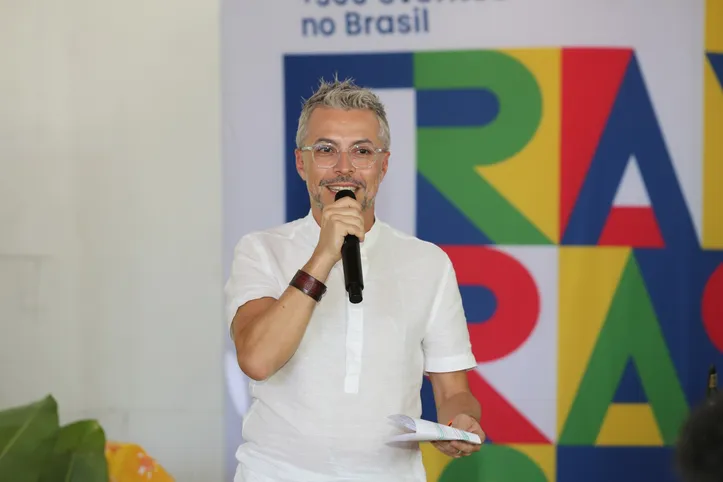 O secretário de Cultura da Bahia, Bruno Monteiro