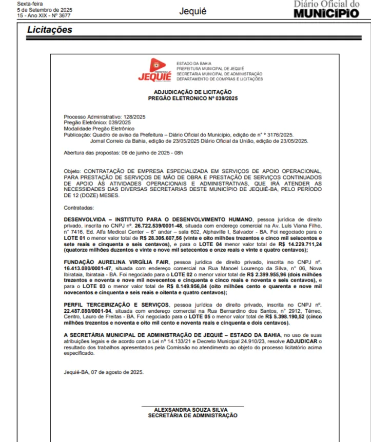 Imagem ilustrativa da imagem Gasto de R$ 58 milhões levanta questionamentos na prefeitura de Jequié