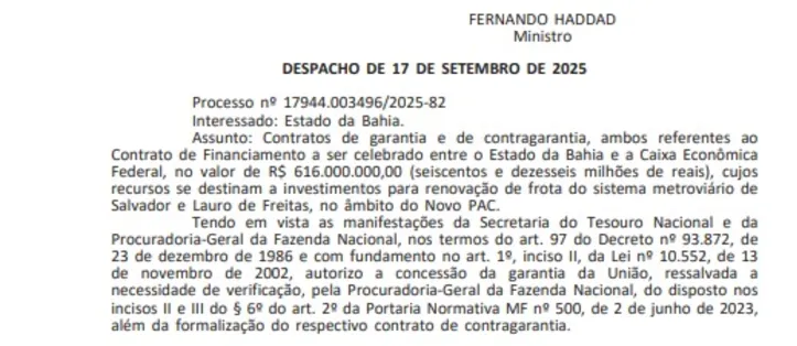 Imagem ilustrativa da imagem Salvador vai ganhar novos trens do metrô; veja detalhes
