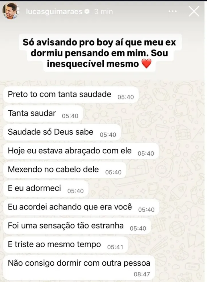 Imagem ilustrativa da imagem Lucas Guimarães explode contra Carlinhos Maia: "Merece as gaias mais cruéis"
