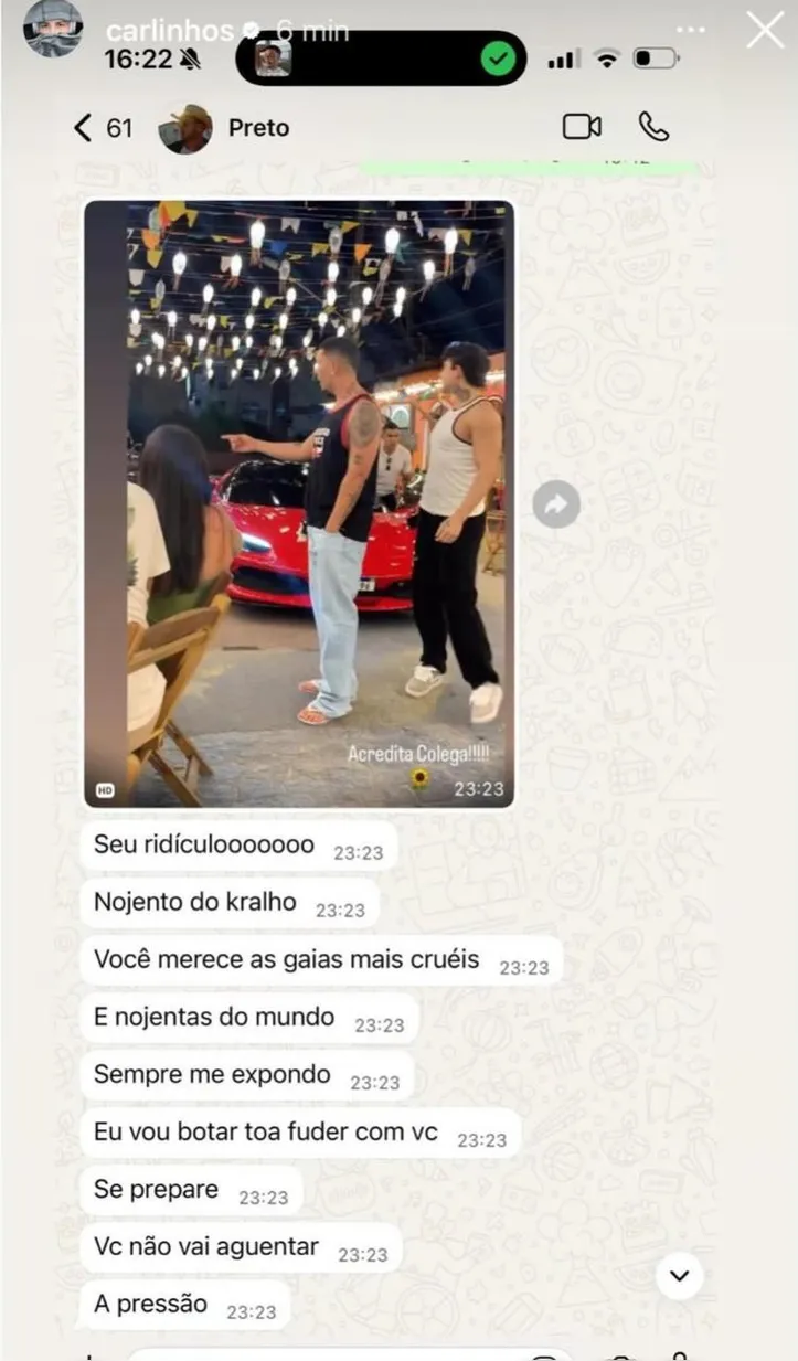 Imagem ilustrativa da imagem Lucas Guimarães explode contra Carlinhos Maia: "Merece as gaias mais cruéis"
