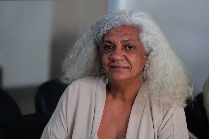 Leni Alves, acompanhante de paciente do interior  da Bahia, no Hupes-UFBA