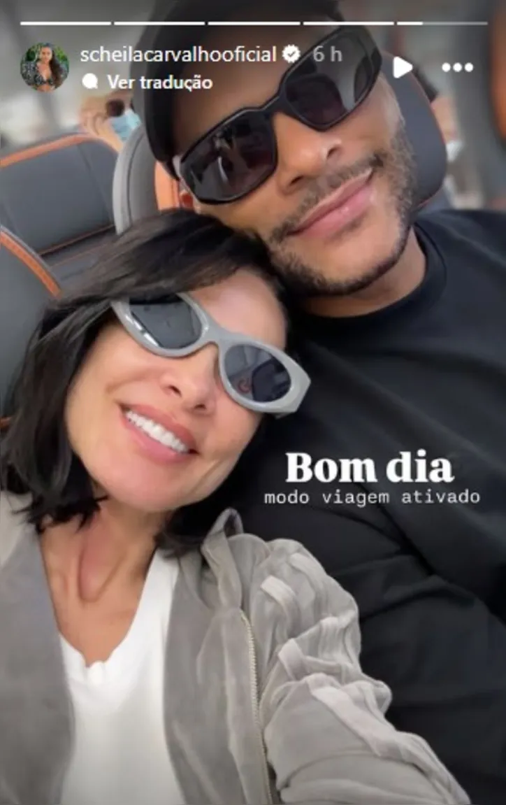 Scheila exibindo seu novo visual