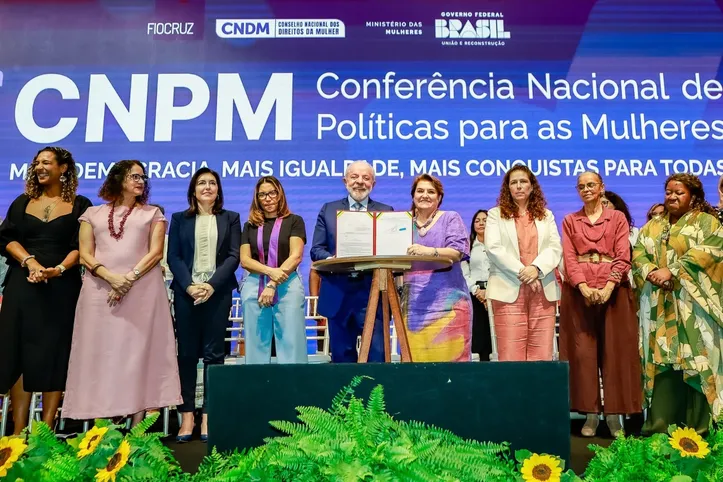 Lula participa da cerimônia de abertura da 5ª Conferência Nacional de Políticas para as Mulheres (5ª CNPM), em Brasília