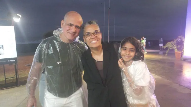 Kalila Barbosa e a família
