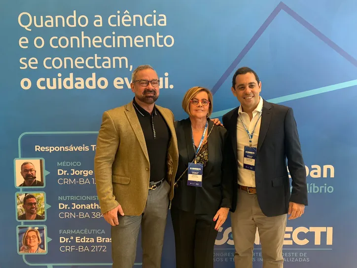 Dr. Jorge Valente, Dra. Edza Brasil e Bruno Brandão