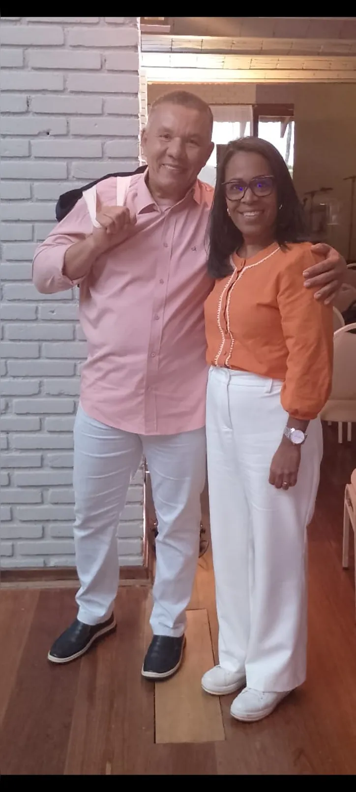 Joel Pereira e Pastora Dea, vice-prefeita de Camaçari