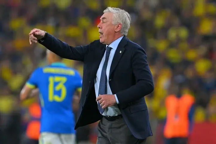 Carlo Ancelotti, técnico do Brasil