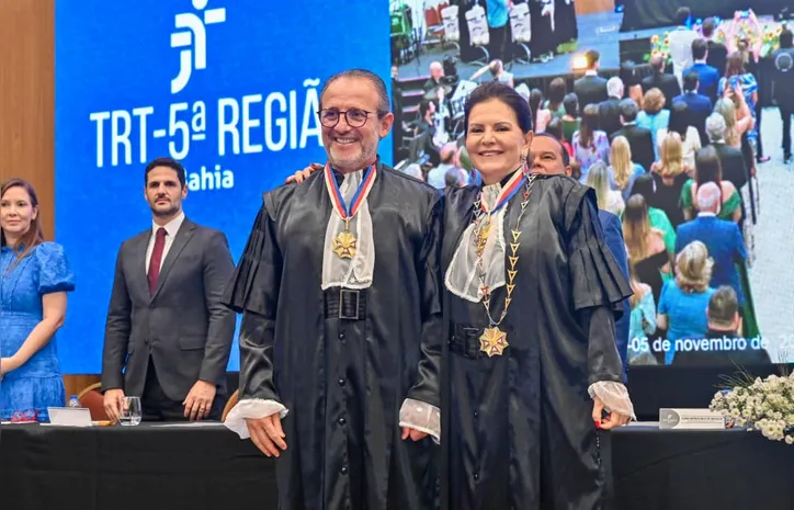 Jéferson Muricy passou comando do TRT para Ivana Mércia.