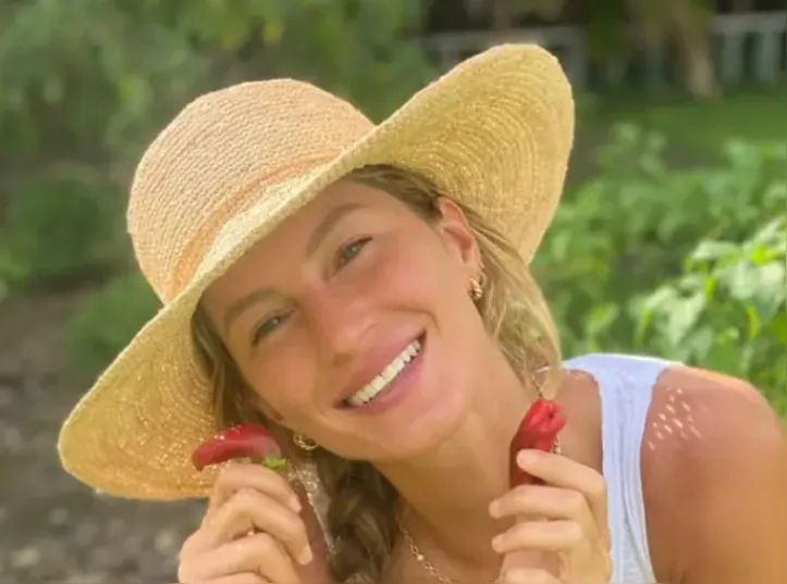 Imagem do vídeos de Gisele Bündchen gerado por IA
